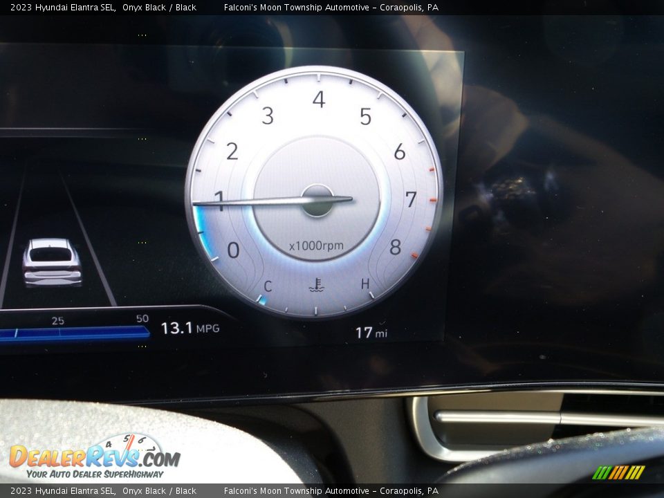 2023 Hyundai Elantra SEL Onyx Black / Black Photo #19