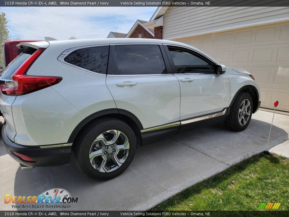 2018 Honda CR-V EX-L AWD White Diamond Pearl / Ivory Photo #1