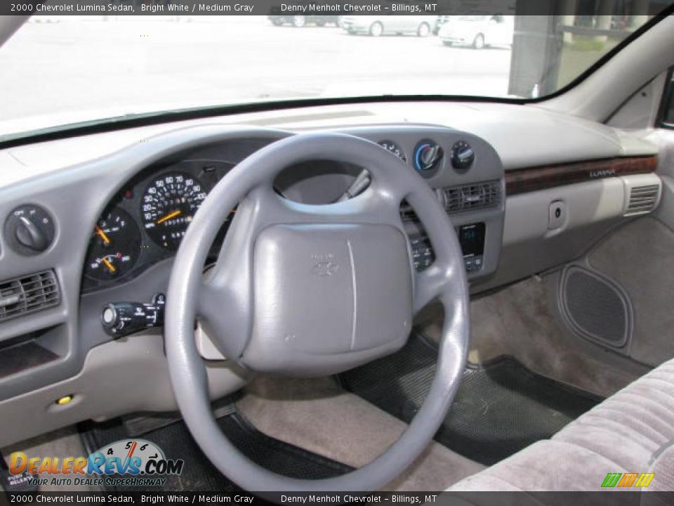 2000 Chevrolet Lumina Sedan Bright White / Medium Gray Photo #8