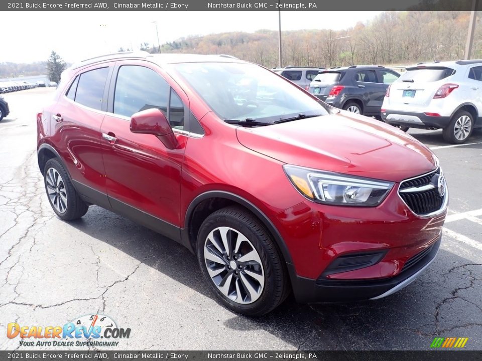 Front 3/4 View of 2021 Buick Encore Preferred AWD Photo #9