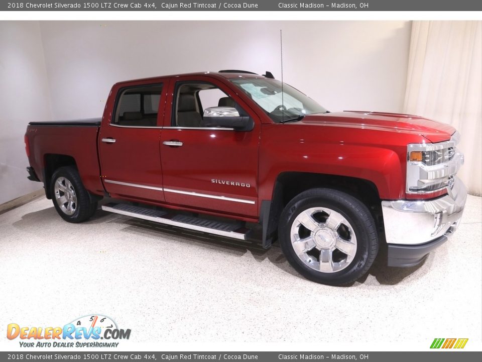 2018 Chevrolet Silverado 1500 LTZ Crew Cab 4x4 Cajun Red Tintcoat / Cocoa Dune Photo #1