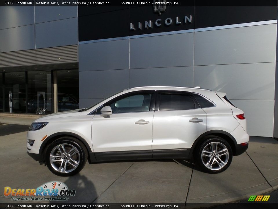 2017 Lincoln MKC Reserve AWD White Platinum / Cappuccino Photo #2