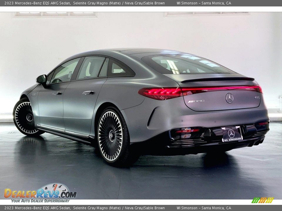 2023 Mercedes-Benz EQS AMG Sedan Selenite Gray Magno (Matte) / Neva Gray/Sable Brown Photo #2