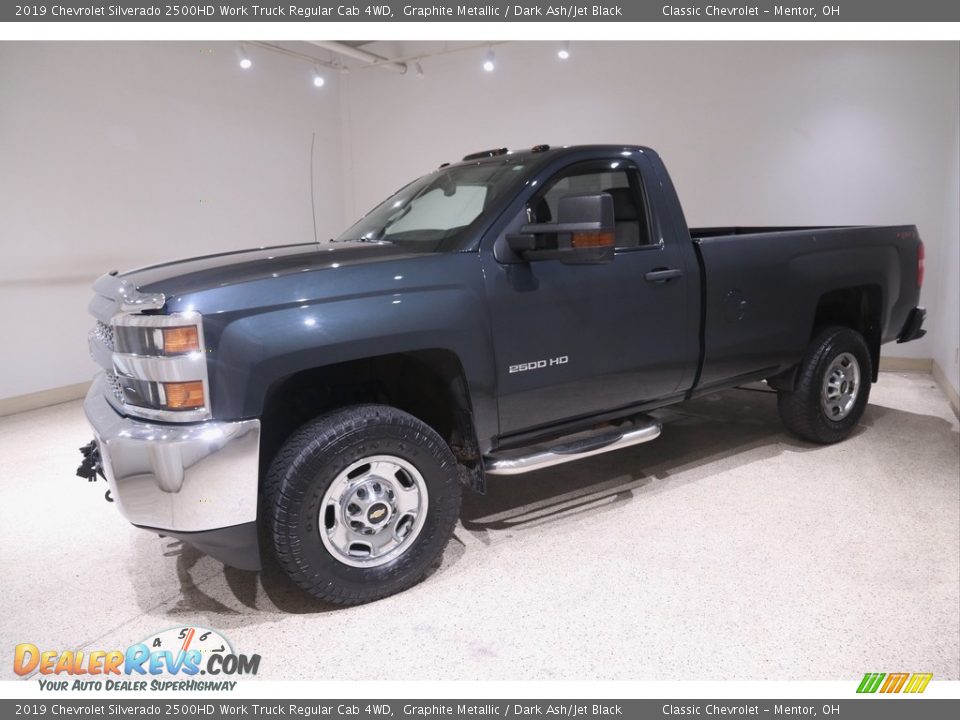 2019 Chevrolet Silverado 2500HD Work Truck Regular Cab 4WD Graphite Metallic / Dark Ash/Jet Black Photo #3