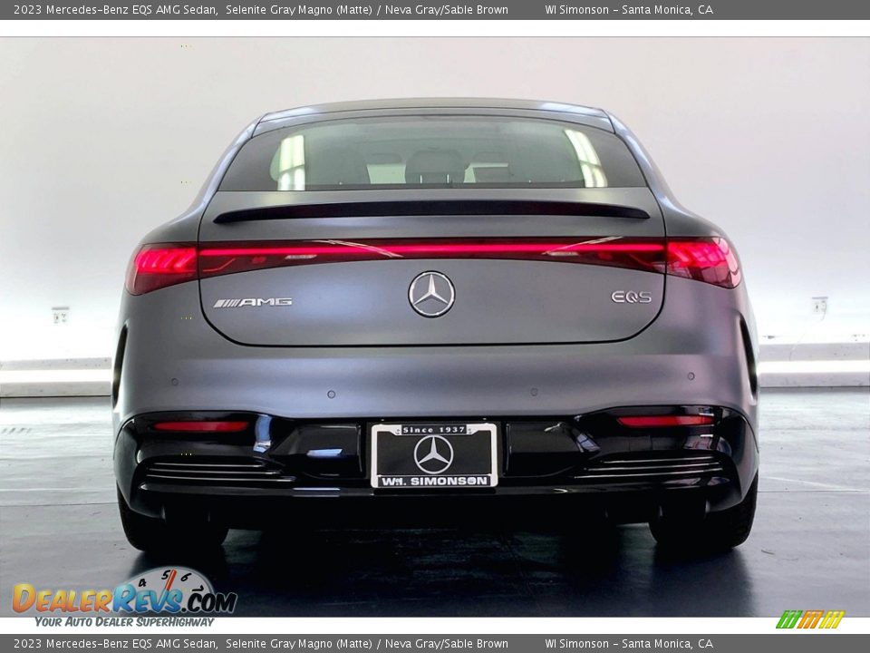 2023 Mercedes-Benz EQS AMG Sedan Selenite Gray Magno (Matte) / Neva Gray/Sable Brown Photo #3