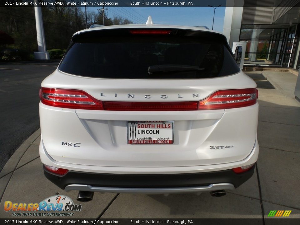 2017 Lincoln MKC Reserve AWD White Platinum / Cappuccino Photo #4