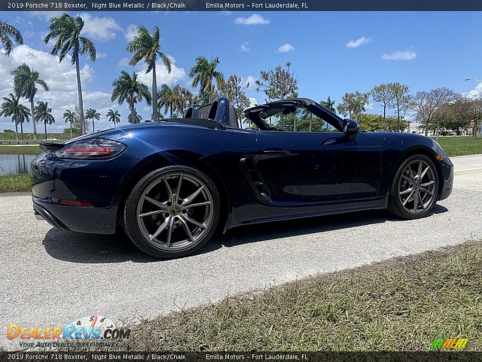 2019 Porsche 718 Boxster Night Blue Metallic / Black/Chalk Photo #5