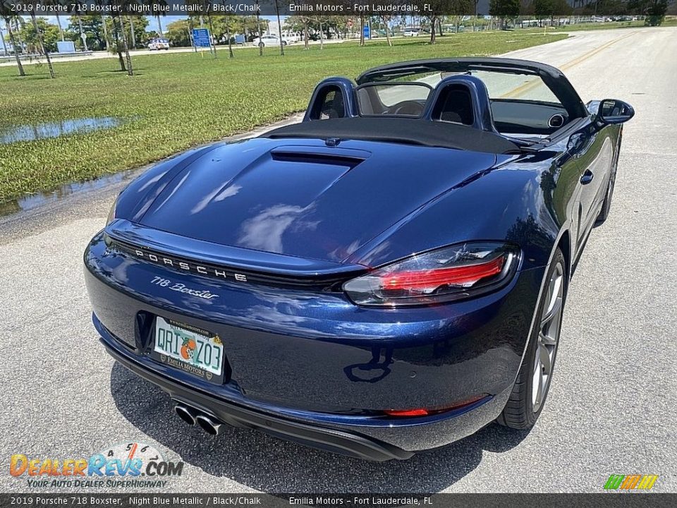 2019 Porsche 718 Boxster Night Blue Metallic / Black/Chalk Photo #6