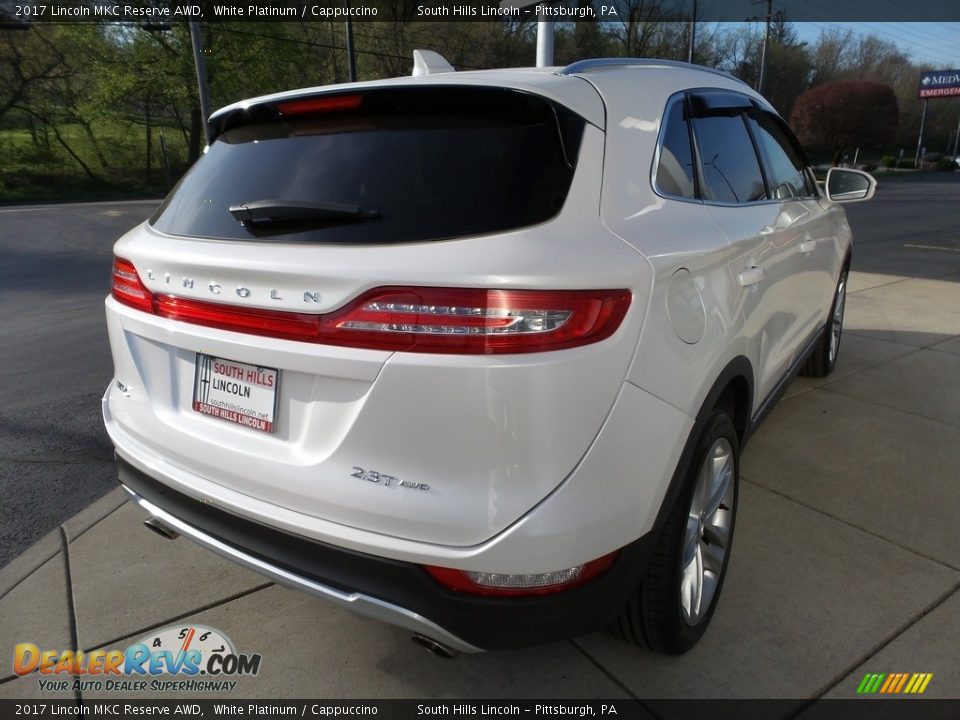 2017 Lincoln MKC Reserve AWD White Platinum / Cappuccino Photo #6