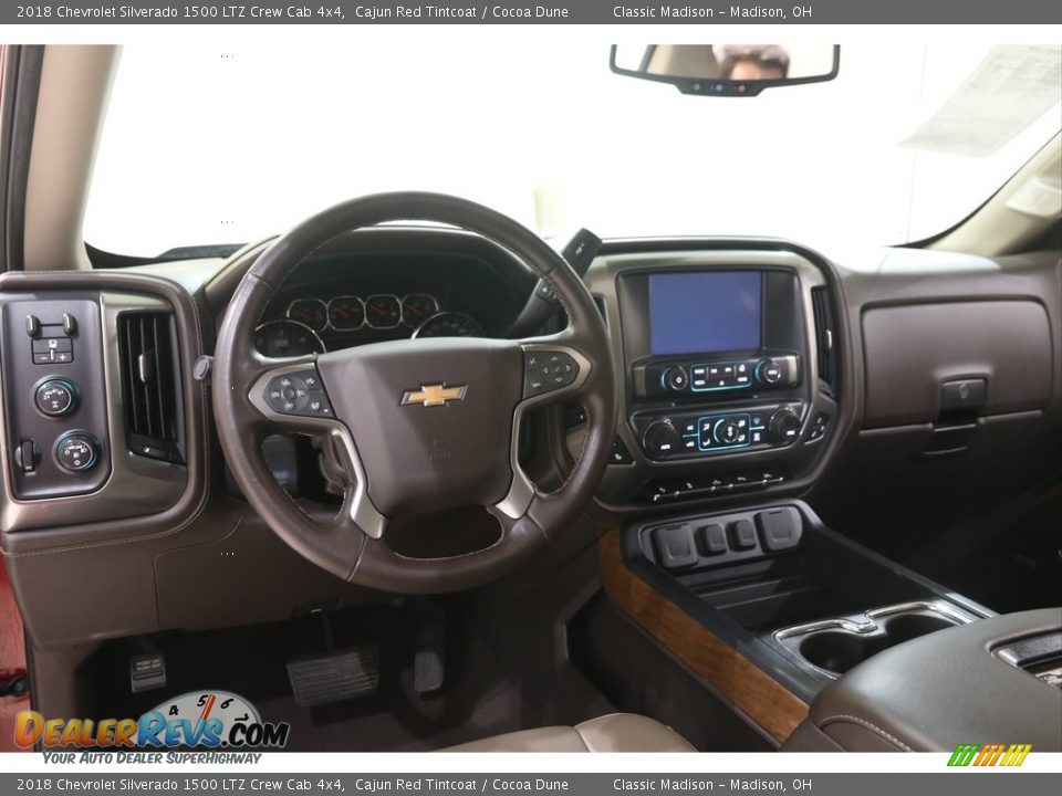 2018 Chevrolet Silverado 1500 LTZ Crew Cab 4x4 Cajun Red Tintcoat / Cocoa Dune Photo #7