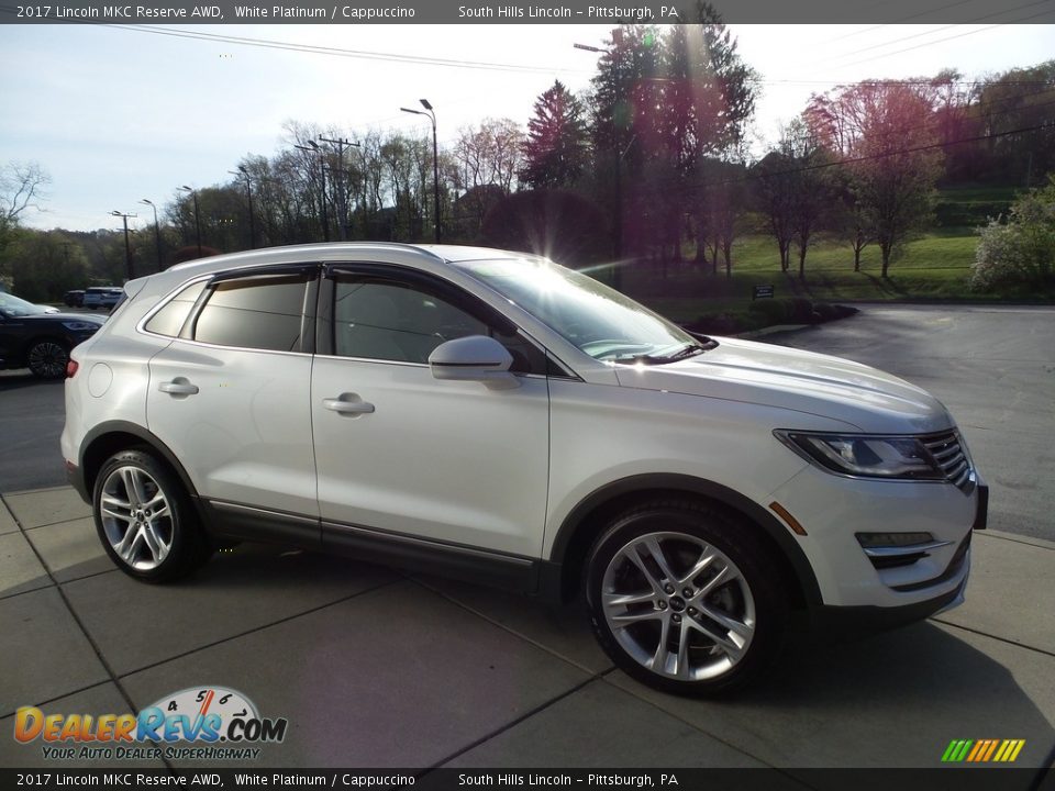 2017 Lincoln MKC Reserve AWD White Platinum / Cappuccino Photo #7