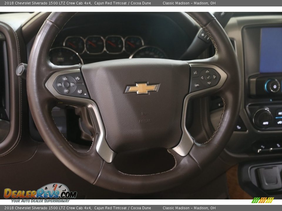 2018 Chevrolet Silverado 1500 LTZ Crew Cab 4x4 Cajun Red Tintcoat / Cocoa Dune Photo #8