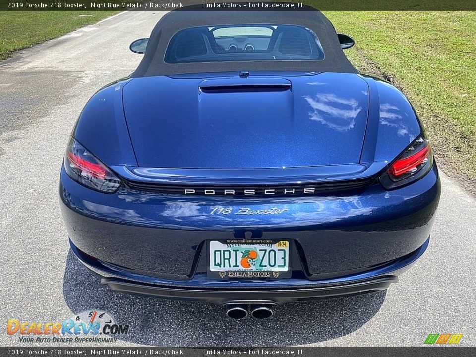 2019 Porsche 718 Boxster Night Blue Metallic / Black/Chalk Photo #11