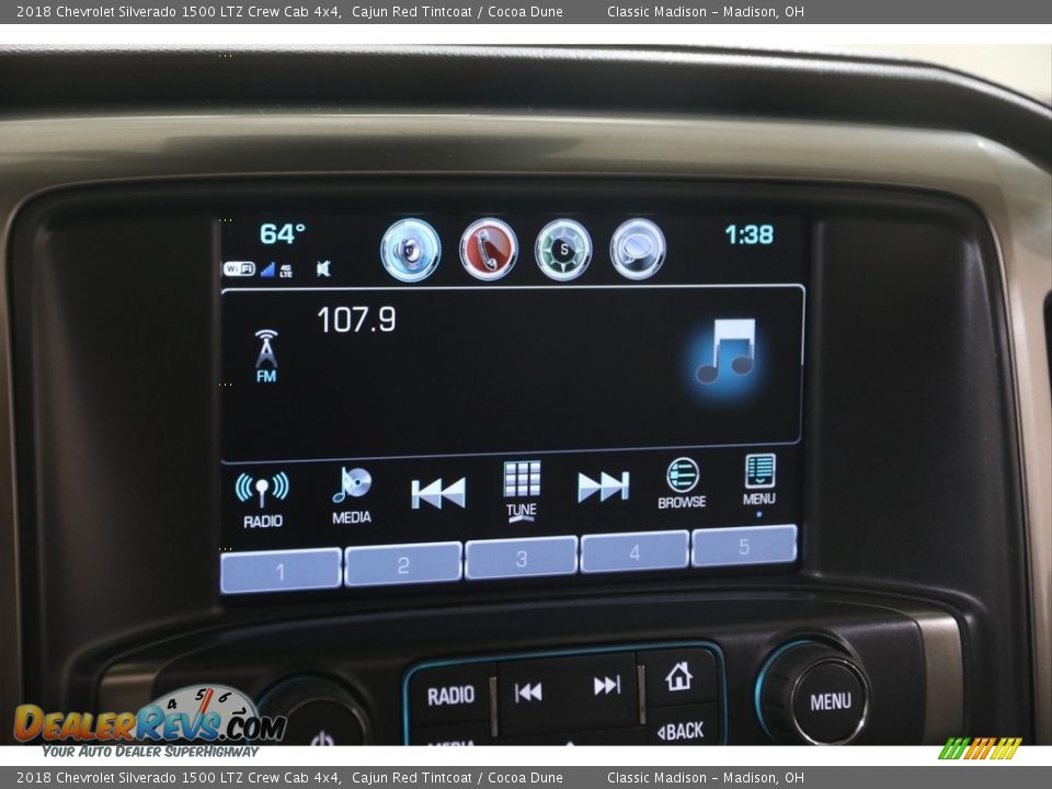 2018 Chevrolet Silverado 1500 LTZ Crew Cab 4x4 Cajun Red Tintcoat / Cocoa Dune Photo #11