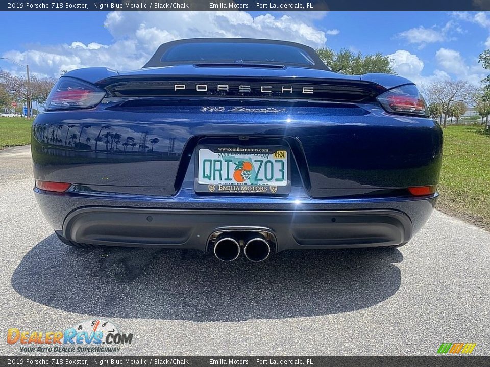 2019 Porsche 718 Boxster Night Blue Metallic / Black/Chalk Photo #13