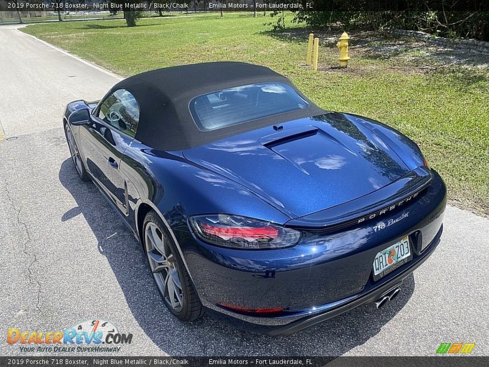 2019 Porsche 718 Boxster Night Blue Metallic / Black/Chalk Photo #17