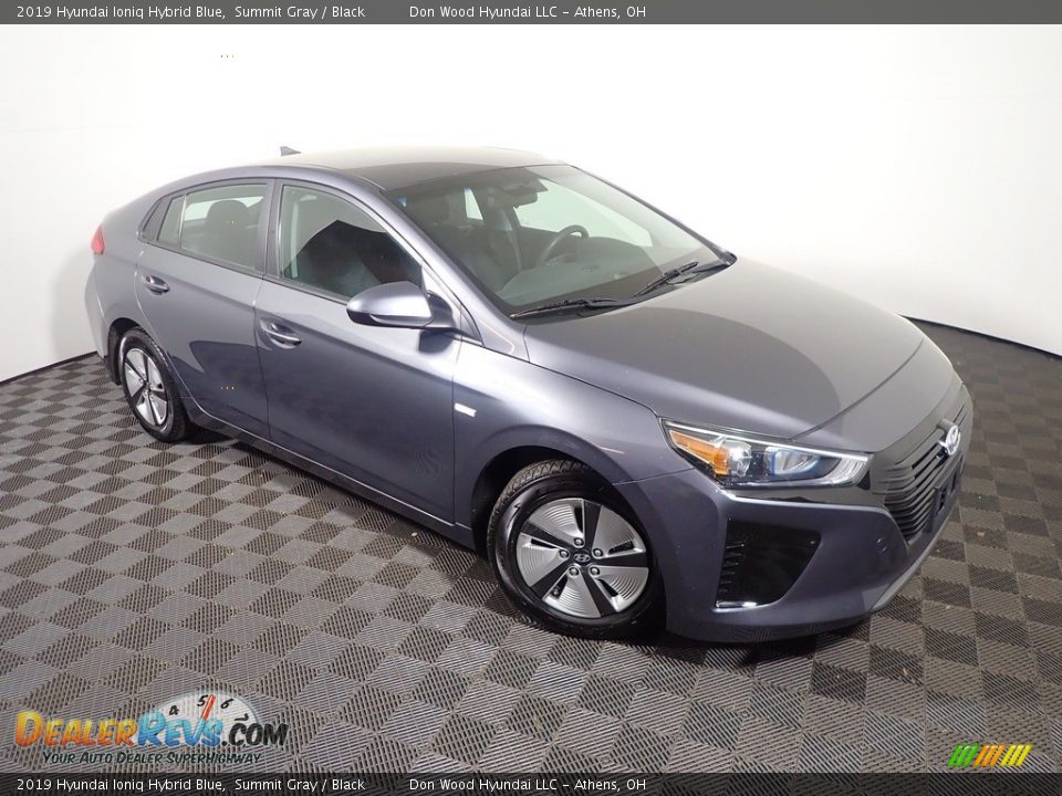 2019 Hyundai Ioniq Hybrid Blue Summit Gray / Black Photo #3