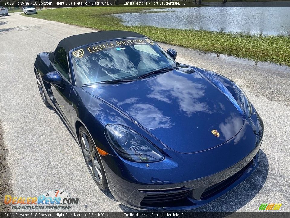 2019 Porsche 718 Boxster Night Blue Metallic / Black/Chalk Photo #20