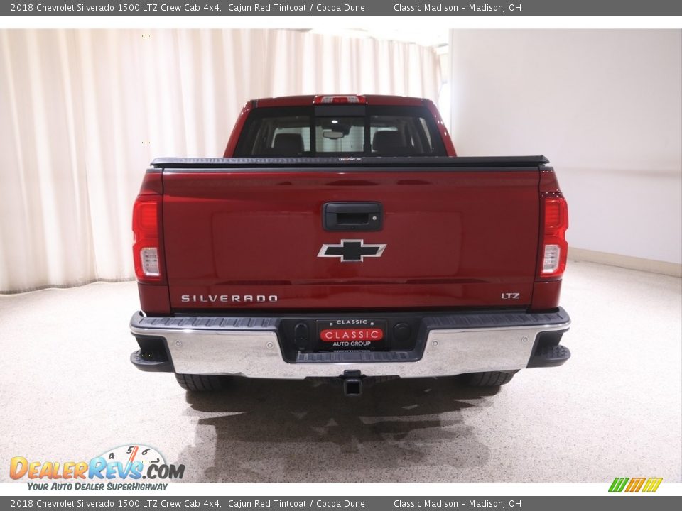 2018 Chevrolet Silverado 1500 LTZ Crew Cab 4x4 Cajun Red Tintcoat / Cocoa Dune Photo #21