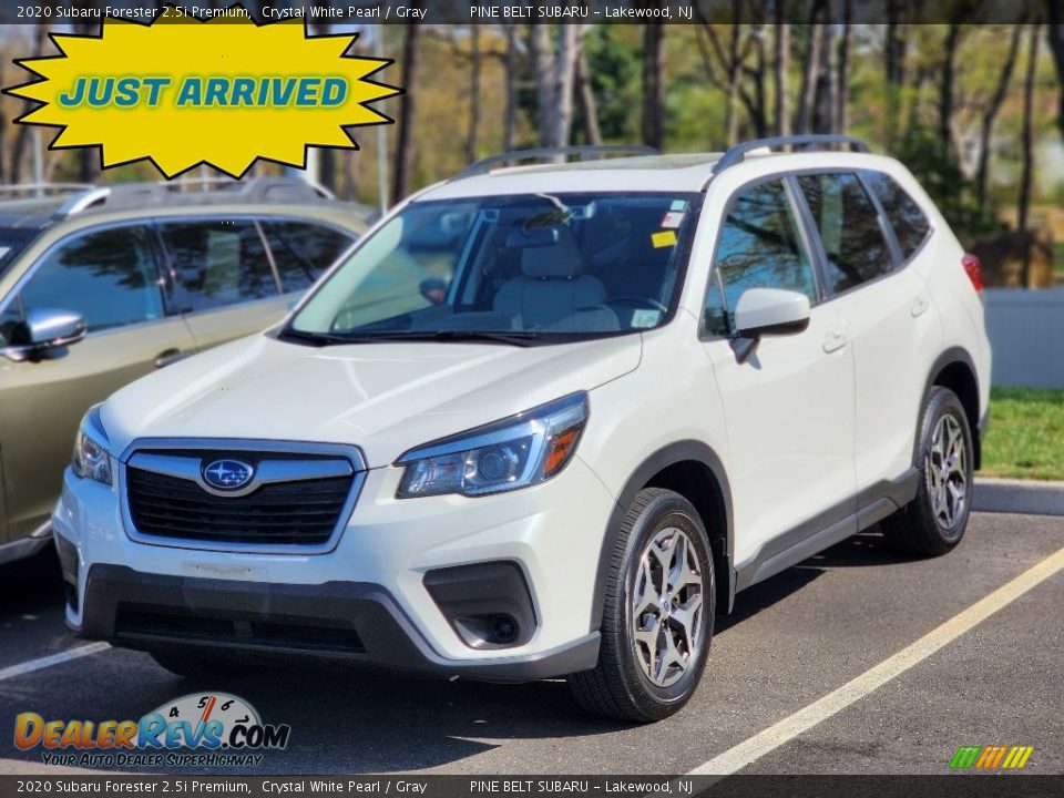 2020 Subaru Forester 2.5i Premium Crystal White Pearl / Gray Photo #1