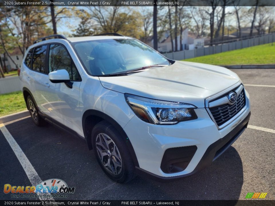 2020 Subaru Forester 2.5i Premium Crystal White Pearl / Gray Photo #3