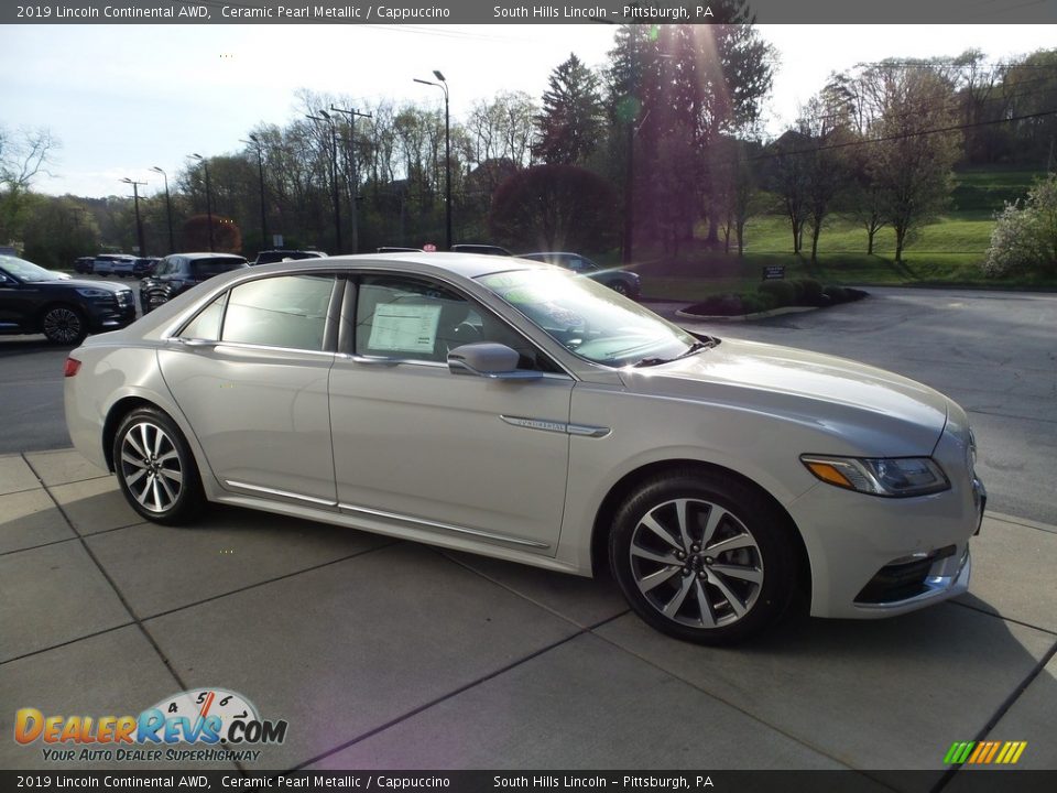 2019 Lincoln Continental AWD Ceramic Pearl Metallic / Cappuccino Photo #7