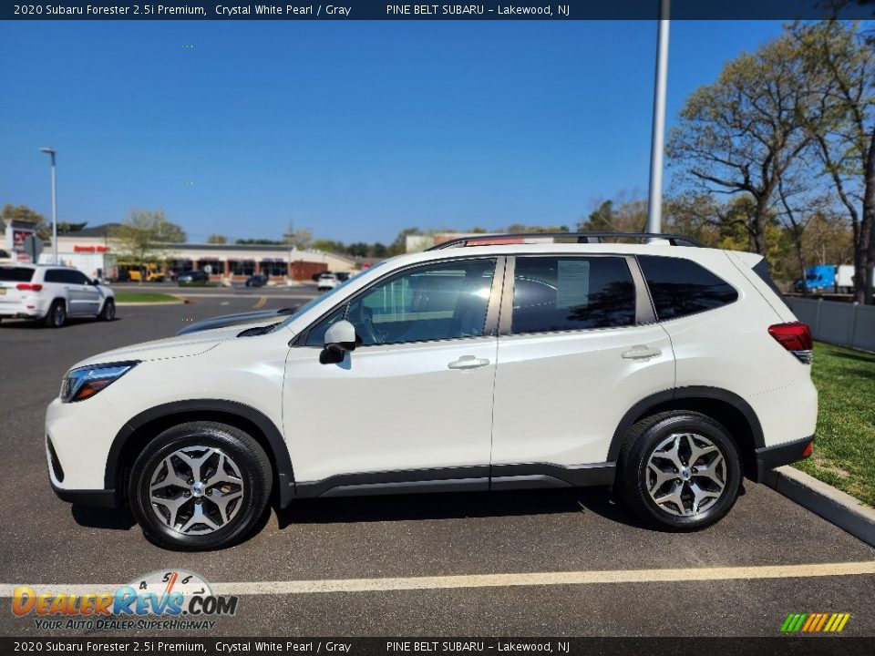 2020 Subaru Forester 2.5i Premium Crystal White Pearl / Gray Photo #8