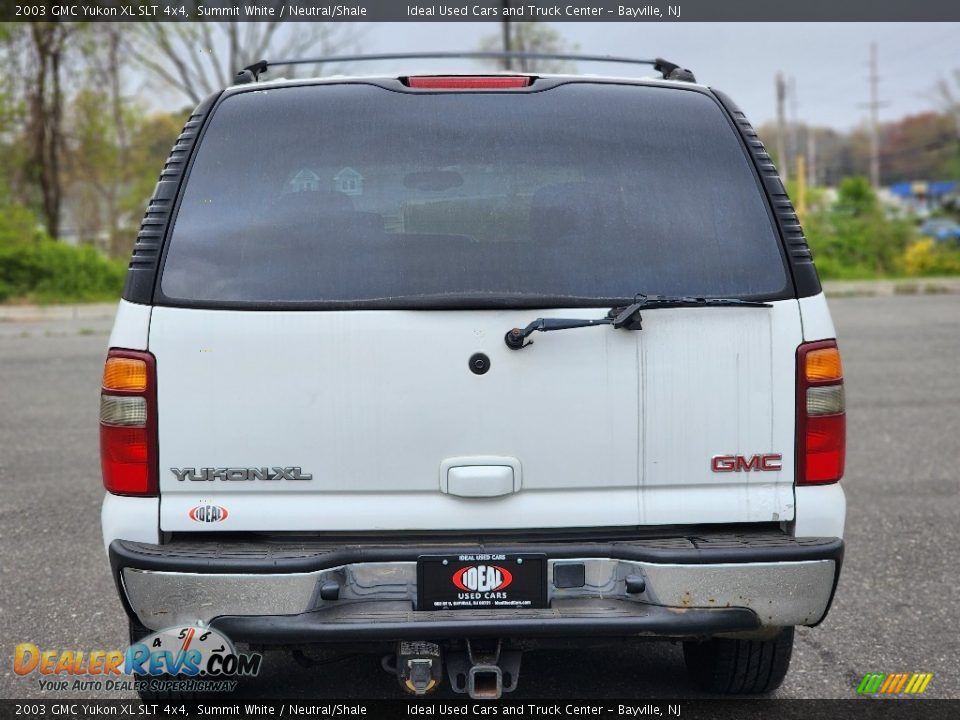 2003 GMC Yukon XL SLT 4x4 Summit White / Neutral/Shale Photo #6