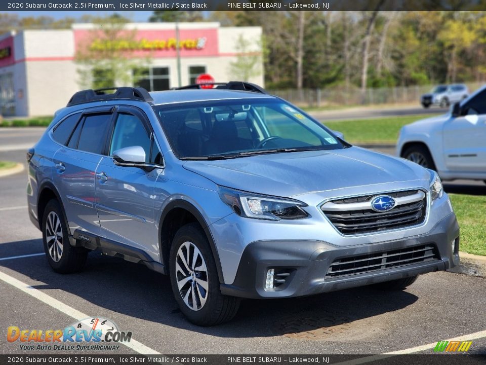 2020 Subaru Outback 2.5i Premium Ice Silver Metallic / Slate Black Photo #3