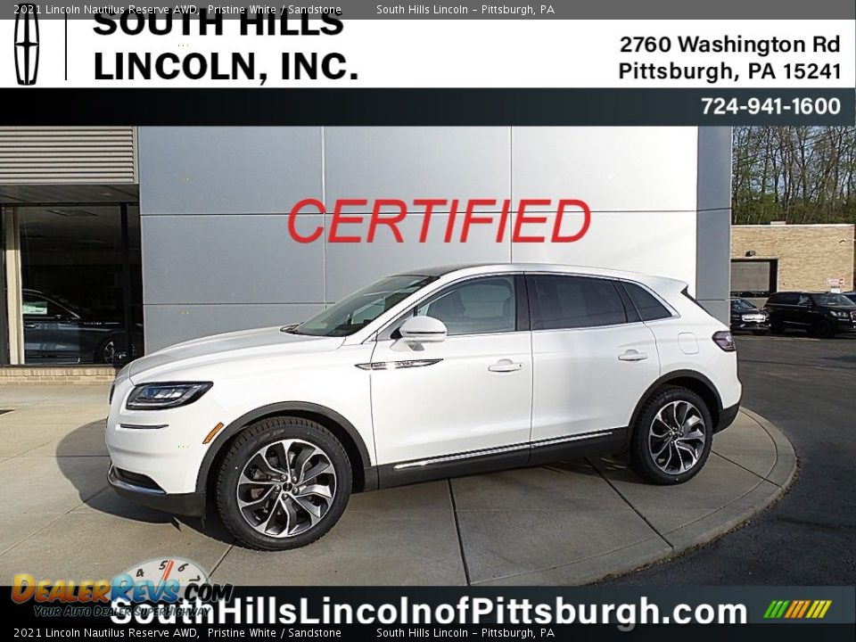 2021 Lincoln Nautilus Reserve AWD Pristine White / Sandstone Photo #1