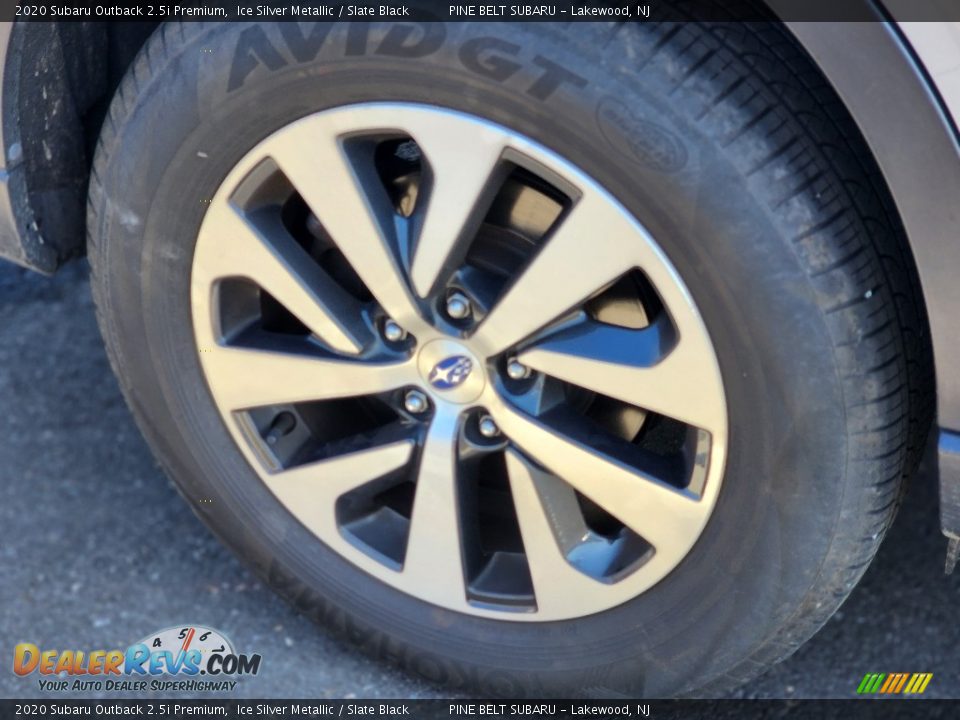 2020 Subaru Outback 2.5i Premium Ice Silver Metallic / Slate Black Photo #10
