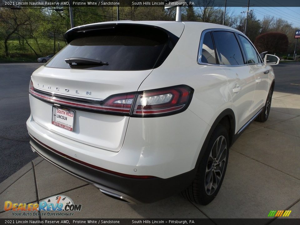 2021 Lincoln Nautilus Reserve AWD Pristine White / Sandstone Photo #6