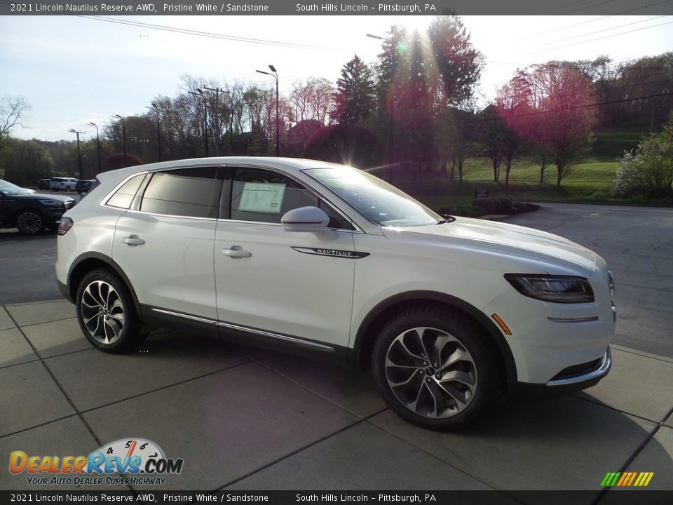 2021 Lincoln Nautilus Reserve AWD Pristine White / Sandstone Photo #7