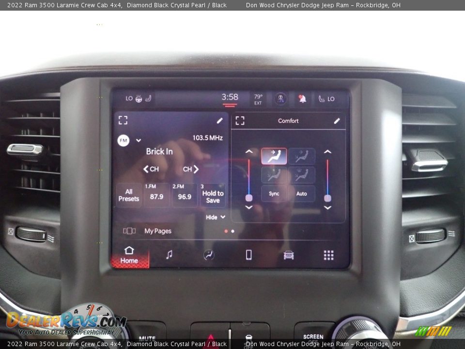 2022 Ram 3500 Laramie Crew Cab 4x4 Diamond Black Crystal Pearl / Black Photo #2