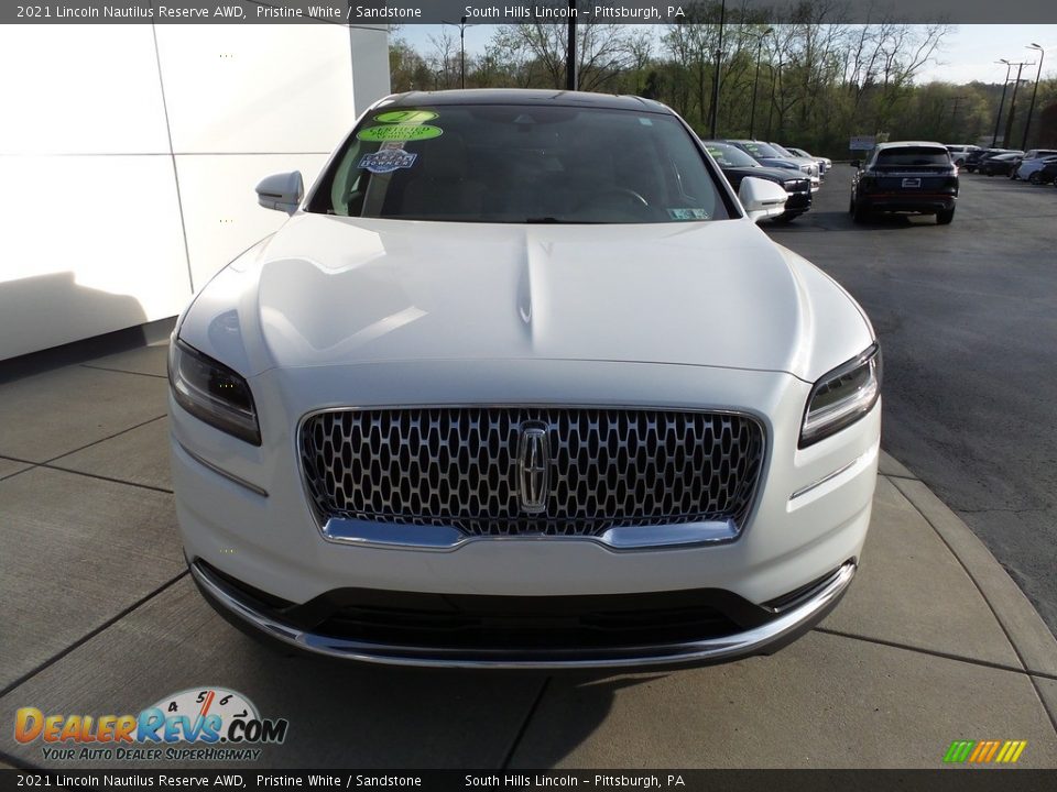 2021 Lincoln Nautilus Reserve AWD Pristine White / Sandstone Photo #9