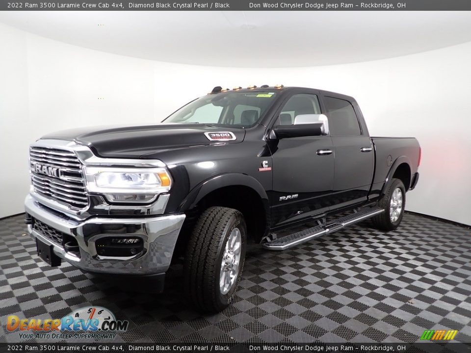 2022 Ram 3500 Laramie Crew Cab 4x4 Diamond Black Crystal Pearl / Black Photo #6