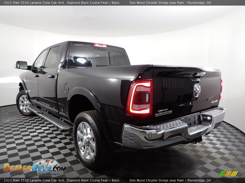 2022 Ram 3500 Laramie Crew Cab 4x4 Diamond Black Crystal Pearl / Black Photo #7