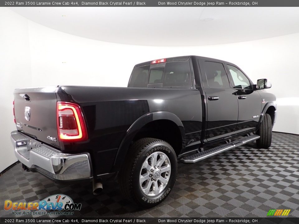 2022 Ram 3500 Laramie Crew Cab 4x4 Diamond Black Crystal Pearl / Black Photo #10