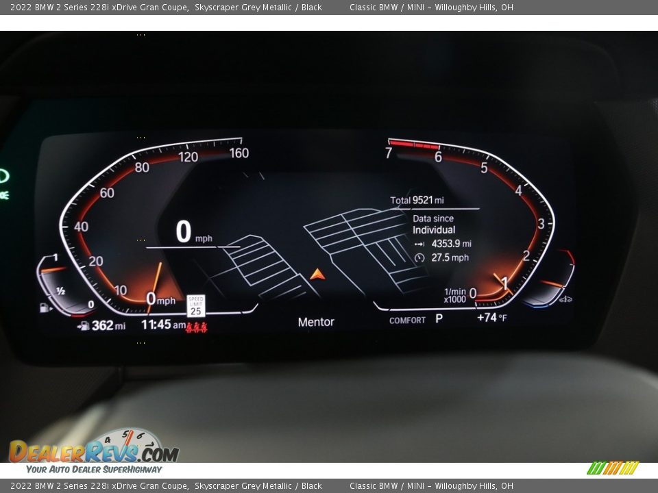 2022 BMW 2 Series 228i xDrive Gran Coupe Gauges Photo #8