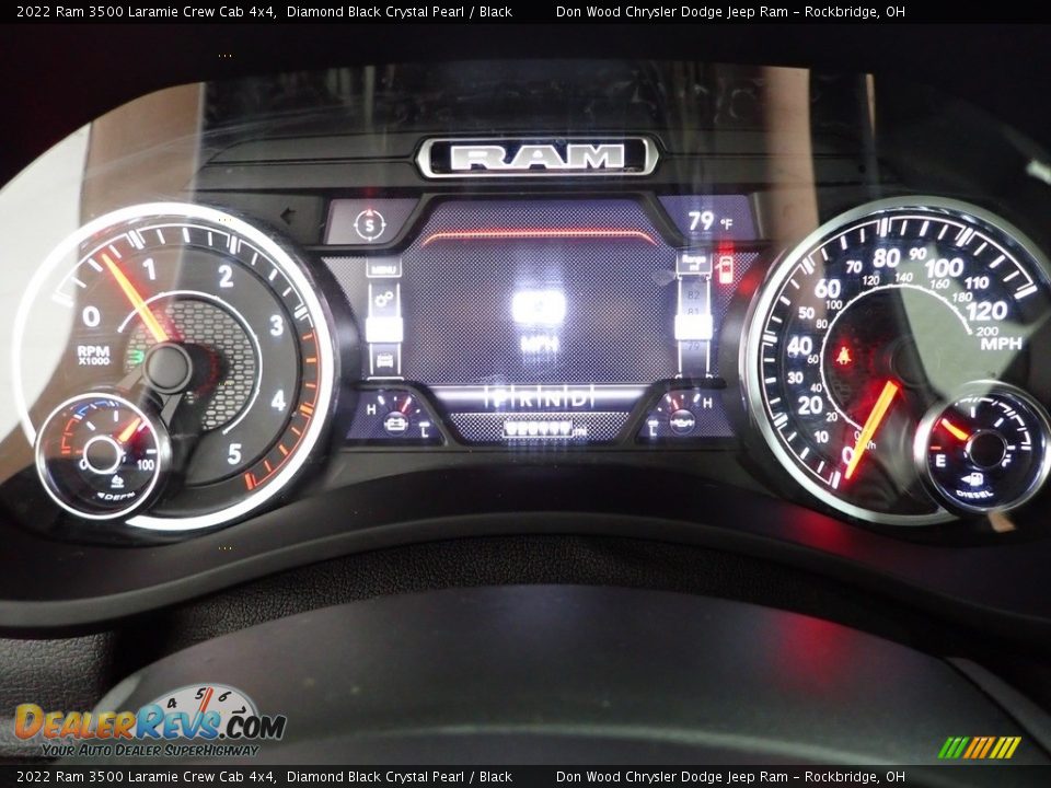 2022 Ram 3500 Laramie Crew Cab 4x4 Diamond Black Crystal Pearl / Black Photo #18