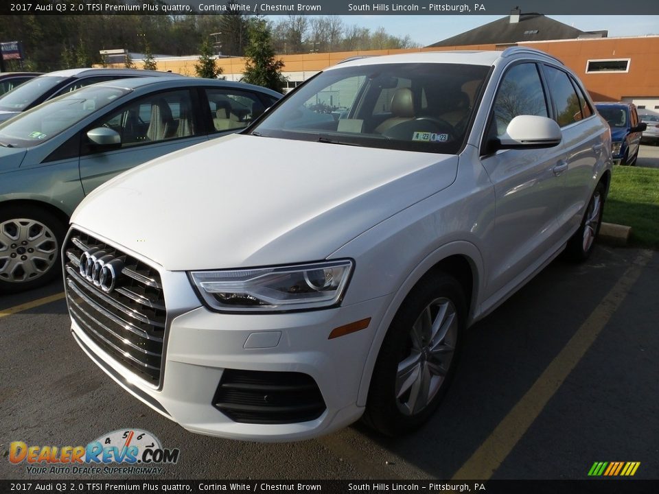 2017 Audi Q3 2.0 TFSI Premium Plus quattro Cortina White / Chestnut Brown Photo #1