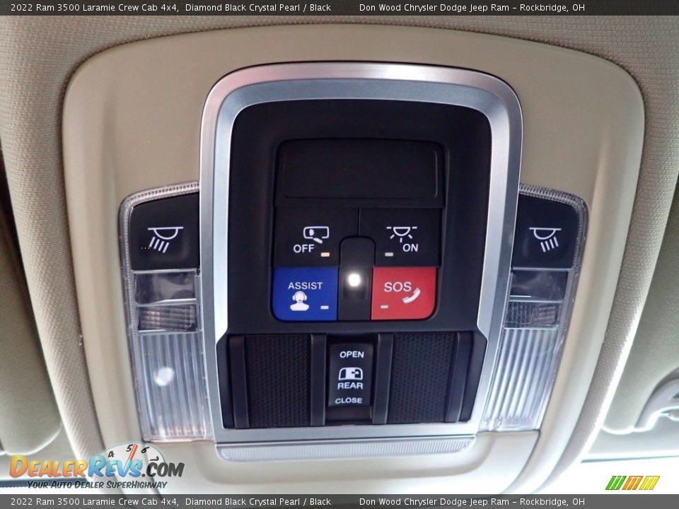 2022 Ram 3500 Laramie Crew Cab 4x4 Diamond Black Crystal Pearl / Black Photo #22