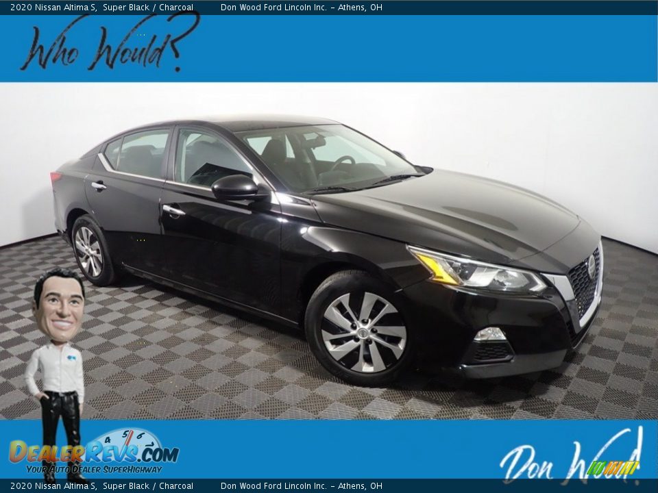 2020 Nissan Altima S Super Black / Charcoal Photo #1