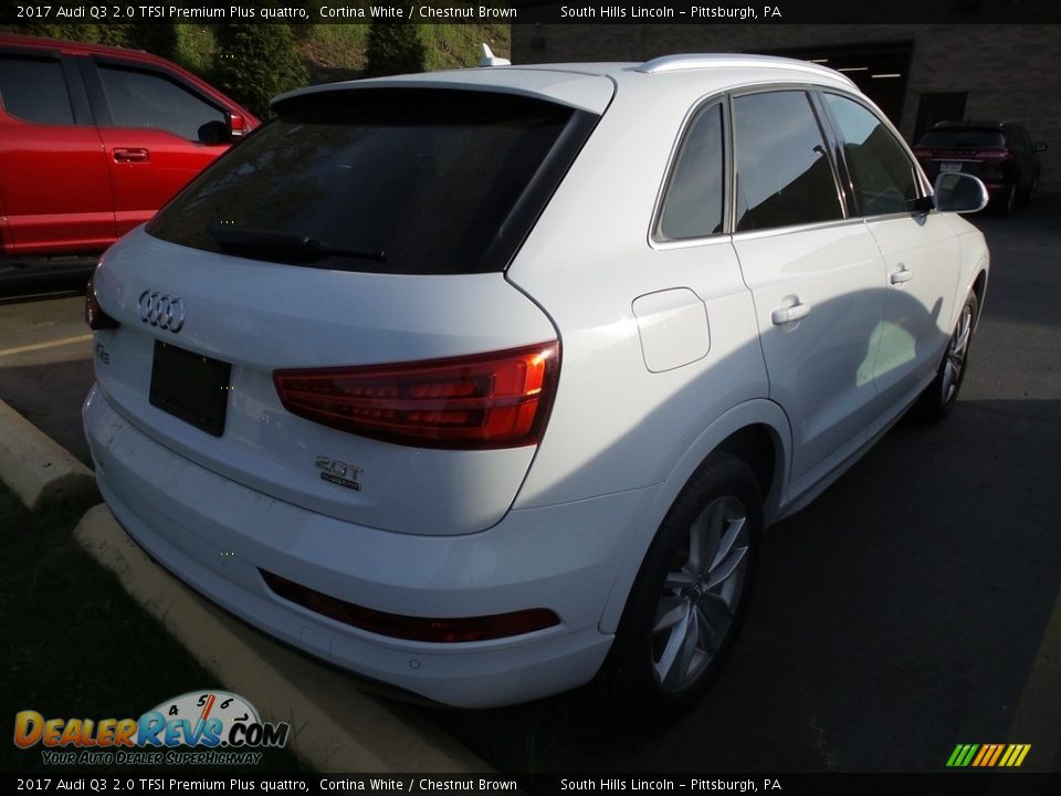 2017 Audi Q3 2.0 TFSI Premium Plus quattro Cortina White / Chestnut Brown Photo #3