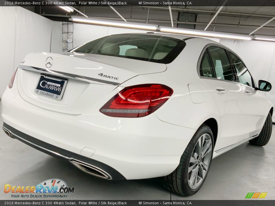 2019 Mercedes-Benz C 300 4Matic Sedan Polar White / Silk Beige/Black Photo #5