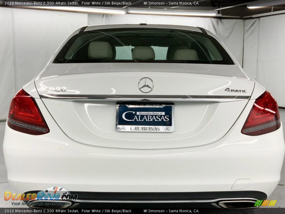 2019 Mercedes-Benz C 300 4Matic Sedan Polar White / Silk Beige/Black Photo #7