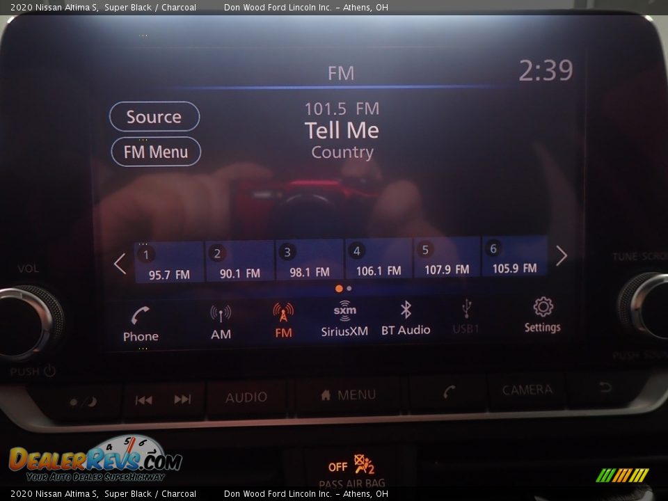 2020 Nissan Altima S Super Black / Charcoal Photo #24