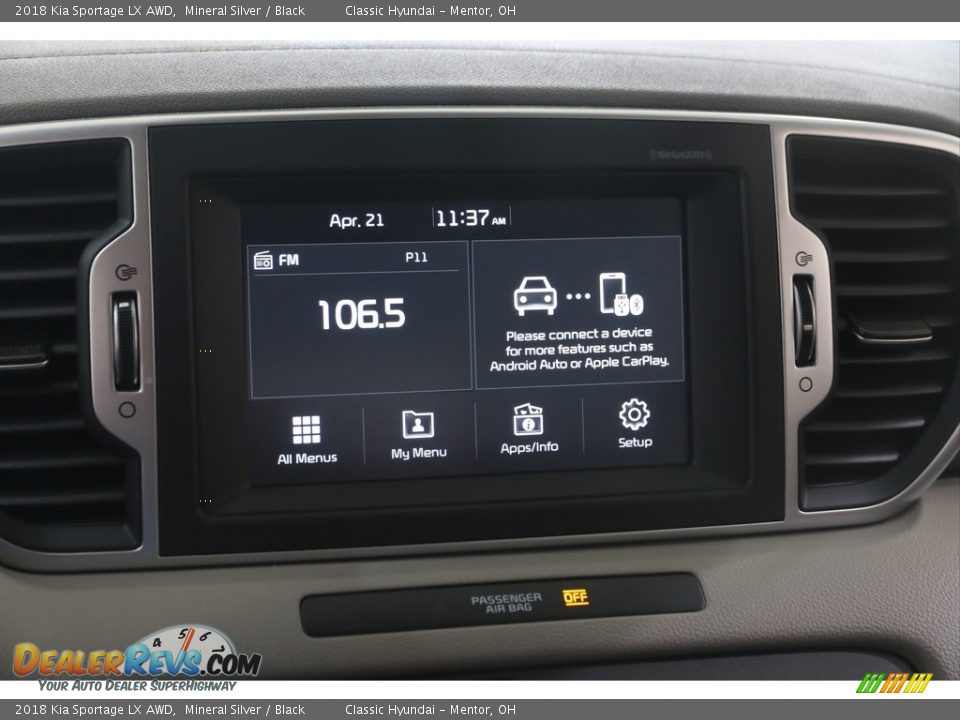 2018 Kia Sportage LX AWD Mineral Silver / Black Photo #10