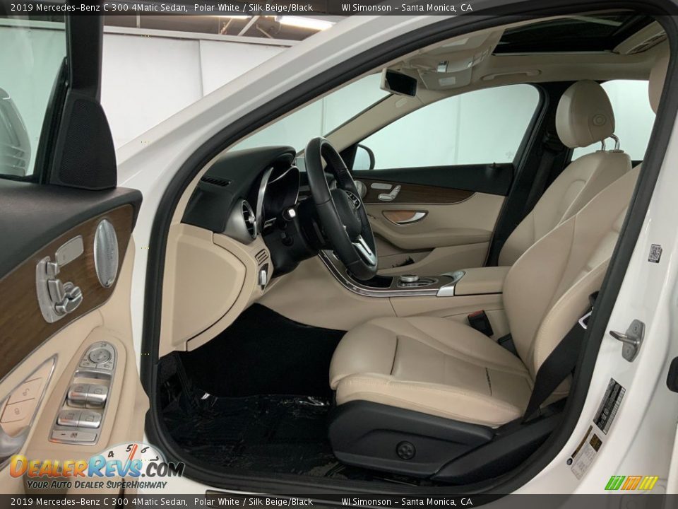 Silk Beige/Black Interior - 2019 Mercedes-Benz C 300 4Matic Sedan Photo #21
