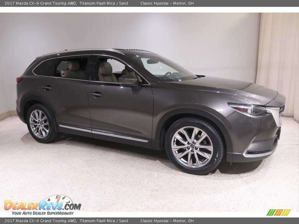 2017 Mazda CX-9 Grand Touring AWD Titanium Flash Mica / Sand Photo #1